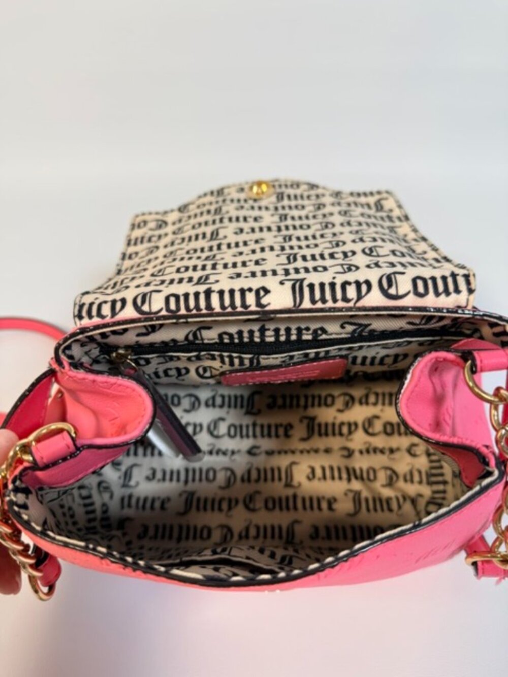 NWT Juicy Couture Y2K Pink Lemonade Crossbody Satchel - Picture 9 of 12